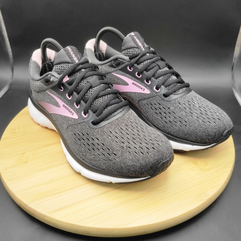 Brooks Transmit 3 Womens Running Shoes Grey Pink 1203501B077 Size 9